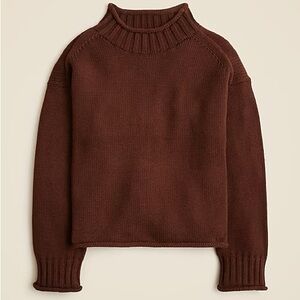 NWT J. Crew 2025 Rollneck Sweater (French Press) - Small